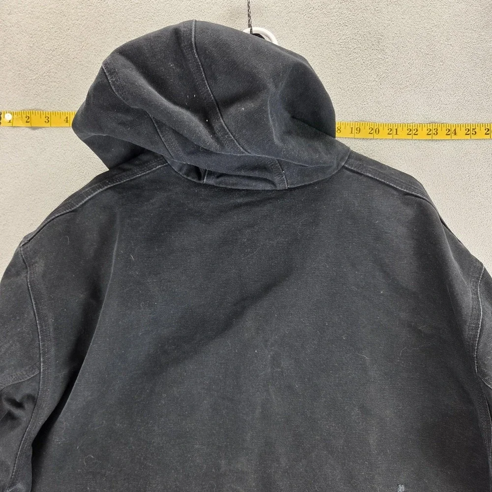 Vintage Carhartt Jacket Mens 2XL Black J140 Active Duck Canvas Union Made in USA